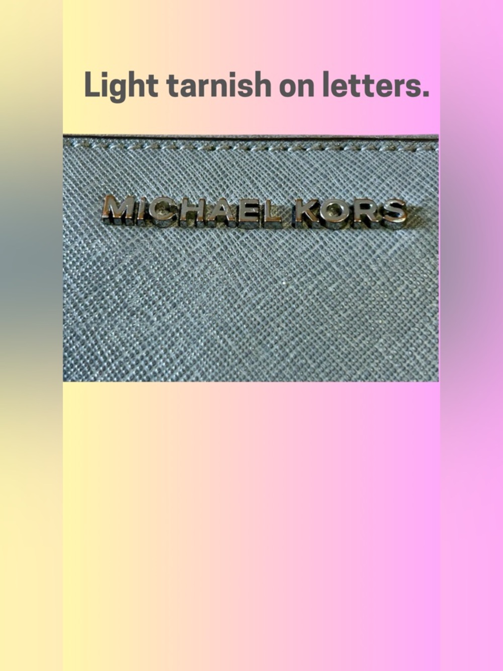 MICHAEL KORS Jet Set Large Multifunction Wallet Charcoal Gray Saffiano Leather - Picture 5 of 9